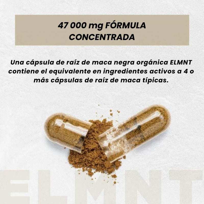 Capsulas de Raíz de maca negra orgánica