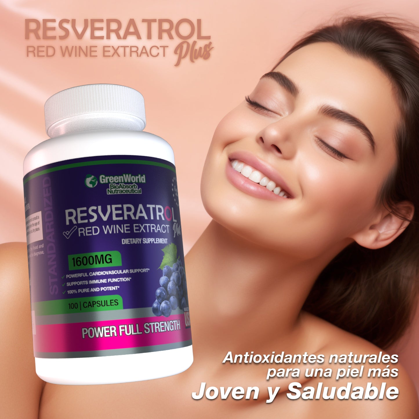 Reverastrol en Capsulas Antioxidante Poderoso - OFERTA 2x1