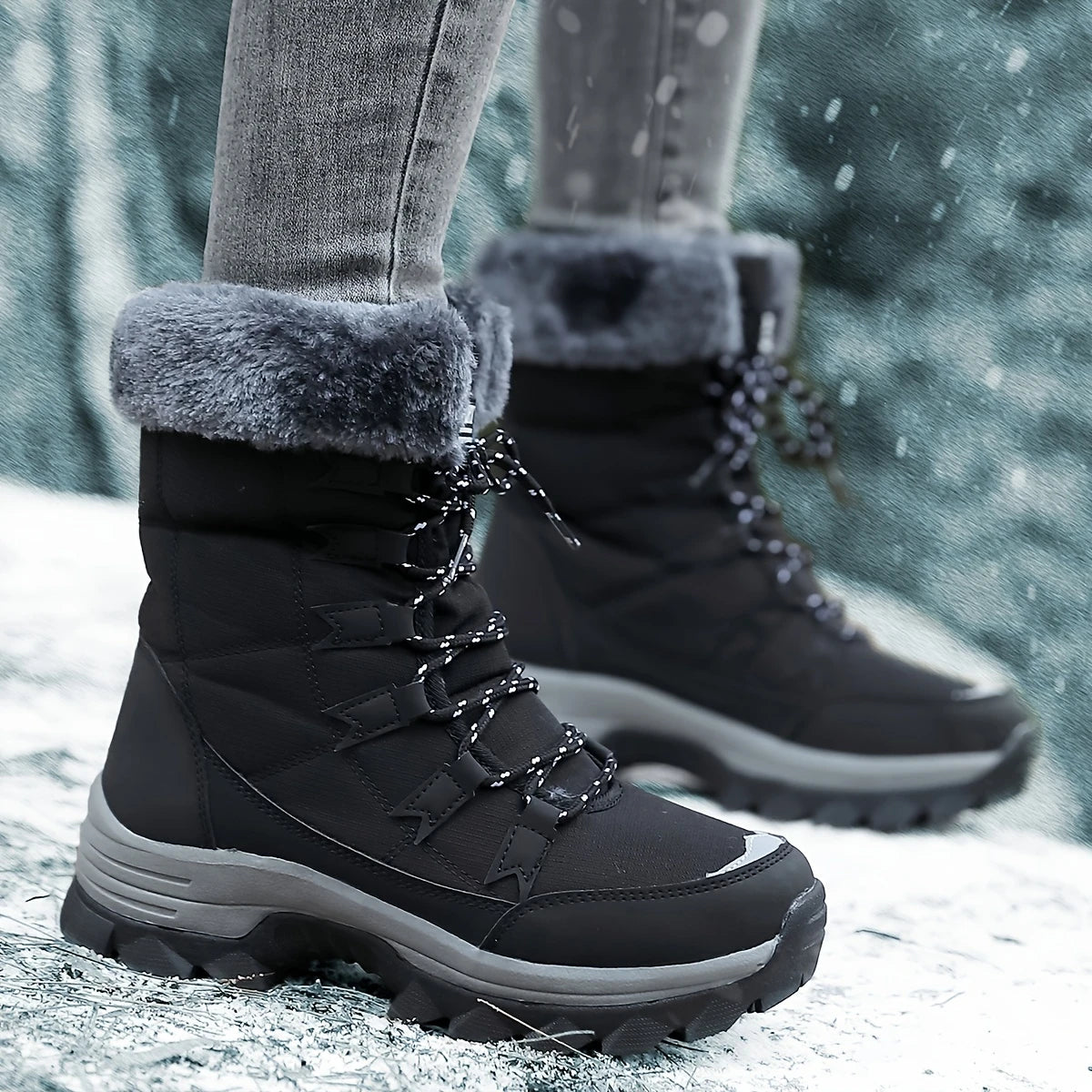 Botas De Nieve Gruesas Y Cálidas De Invierno Para Mujer