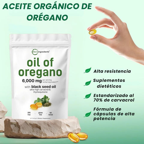 MicroIngredients - Capsulas de Aceite de orégano