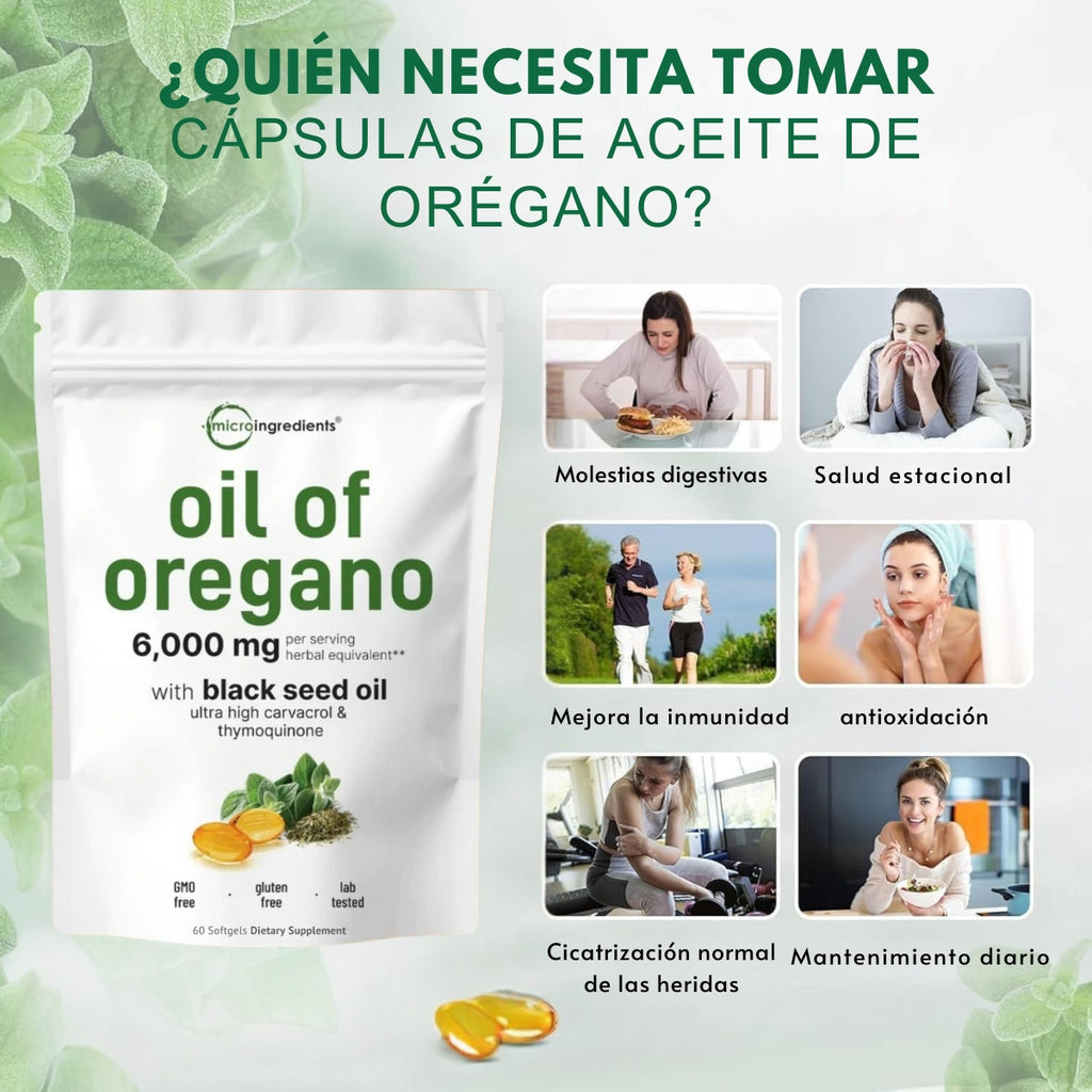 MicroIngredients - Capsulas de Aceite de orégano