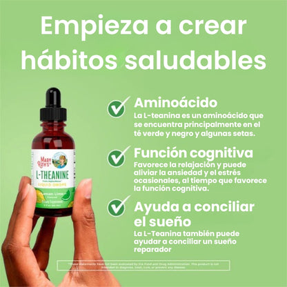 Gotas L-Theanine - Activa tu enfoque. Apaga la ansiedad.