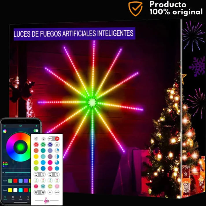Luces Inteligentes con Sensor de Sonido - Efecto Fuegos Artificiales