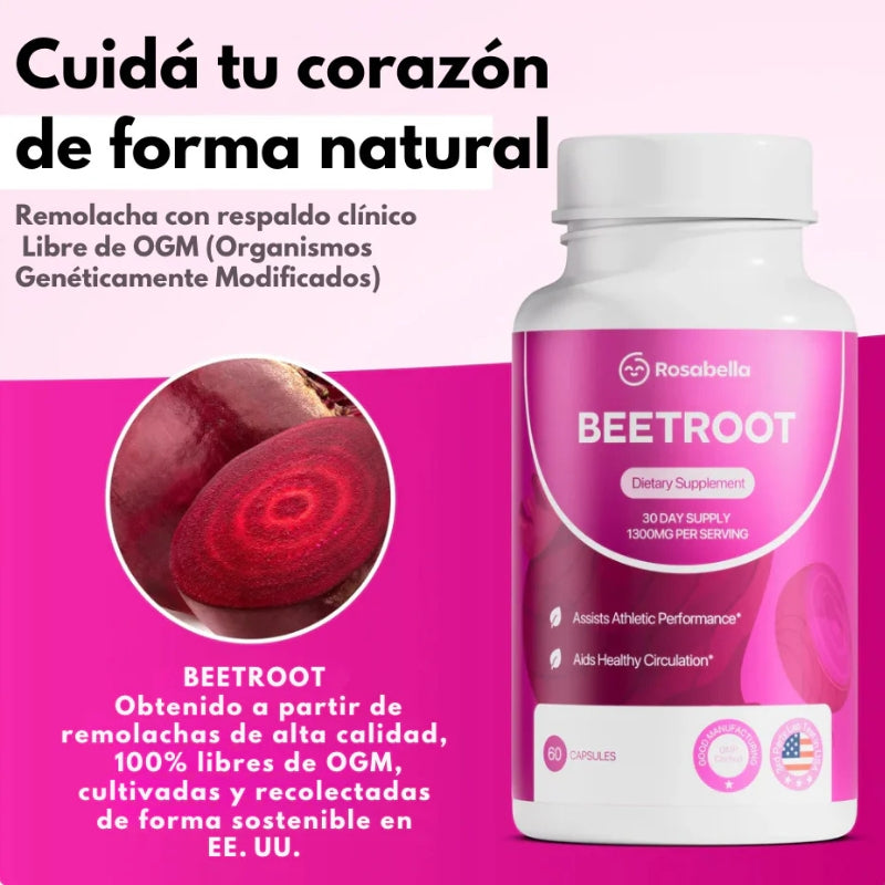 BeetVital – Cápsulas de Remolacha para el Bienestar Diario - OFERTA 2X1