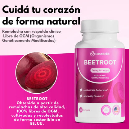 BeetVital – Cápsulas de Remolacha para el Bienestar Diario - OFERTA 2X1
