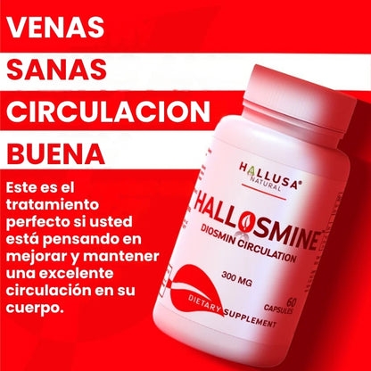Hallosmine - Apoyo a la circulación de diosmina - OFERTA 2X1