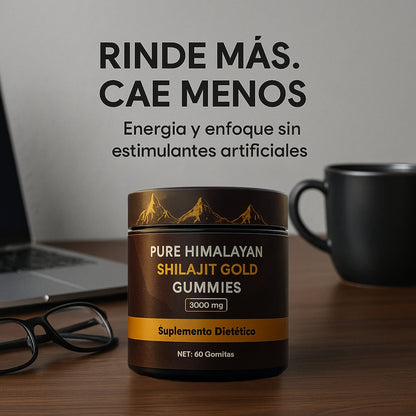 ShilajitGold – Gomitas de Shilajit Puro del Himalaya para Energía y Vitalidad