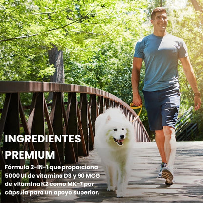 Bronson - Suplemento de vitamina K2 con D3 - OFERTA 2X1