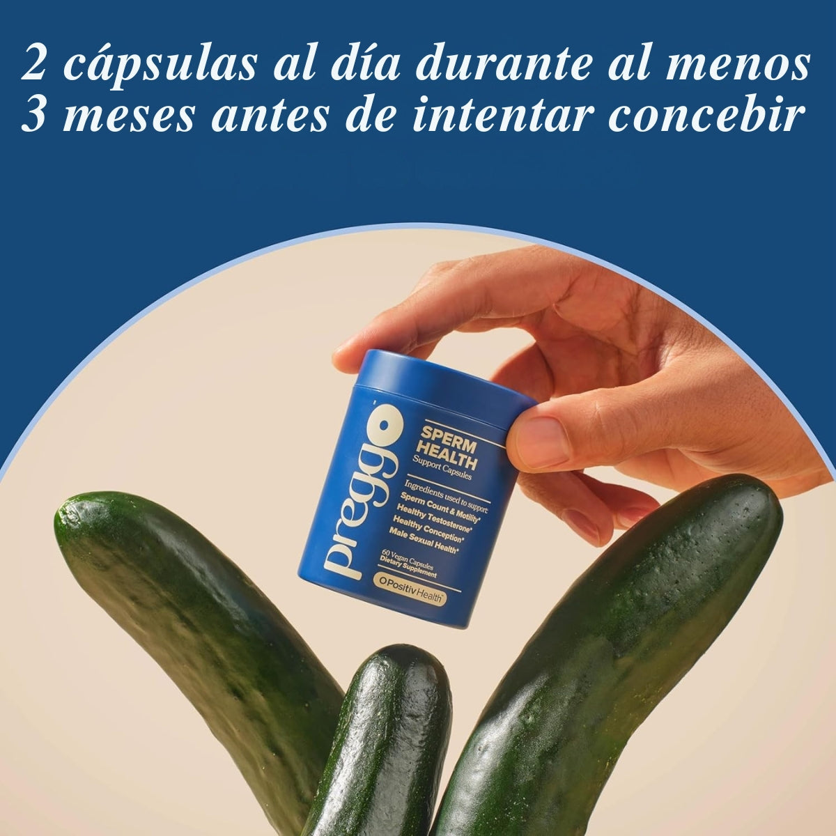 PREGGO Cápsulas de salud espermática para hombres - OFERTA 2x1