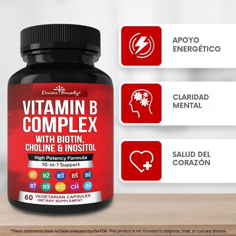DivineBounty - Vitaminas del complejo Super B - OFERTA 2X1