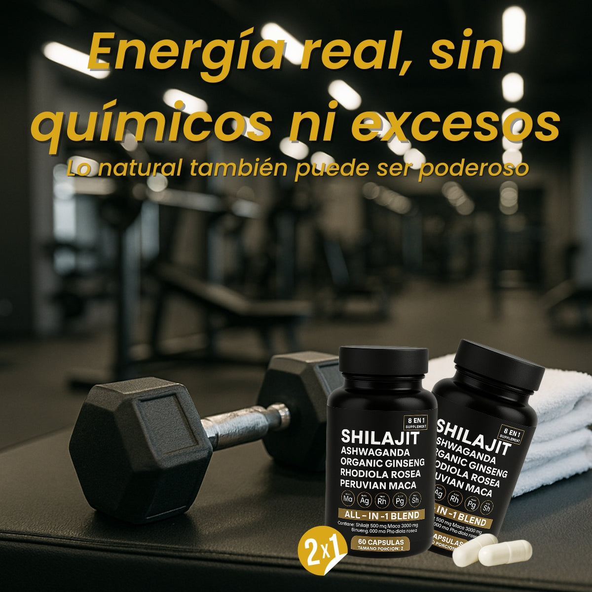 Shilajit Ashwagandha - Recarga tu vida con energía pura - OFERTA 2X1
