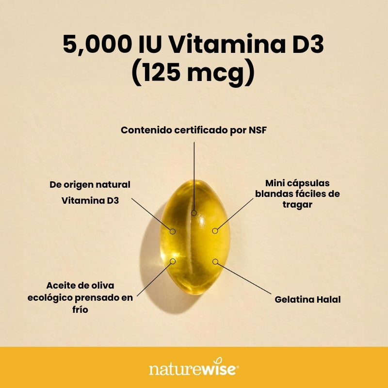 NatureWise - Capsulas Vitamina D3