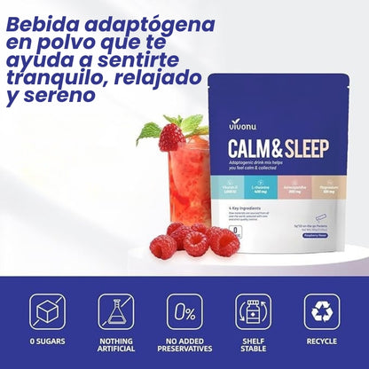 VivoNu Calm & Sleep - Suplementos para relajación y concentración