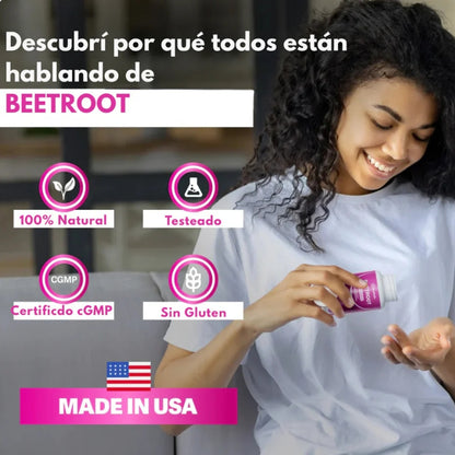 BeetVital – Cápsulas de Remolacha para el Bienestar Diario - OFERTA 2X1