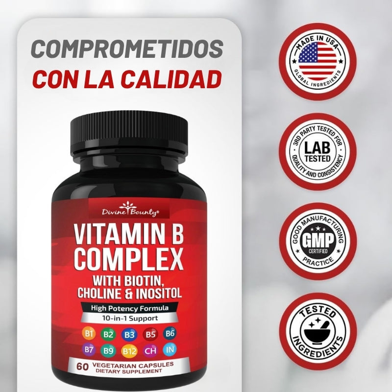DivineBounty - Vitaminas del complejo Super B - OFERTA 2X1