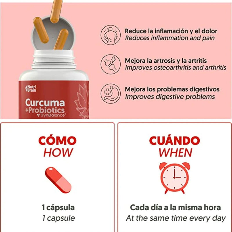 Capsulas Curcuma - Alivia tu cuerpo, fortalece tu mente - OFERTA 2X1