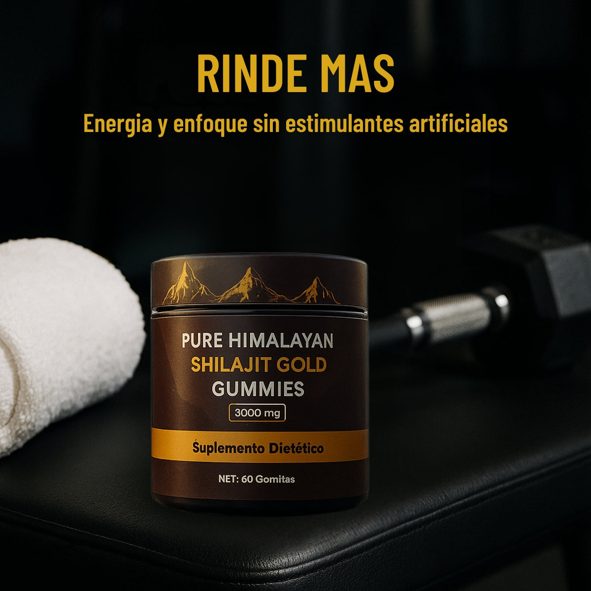 ShilajitGold – Gomitas de Shilajit Puro del Himalaya para Energía y Vitalidad
