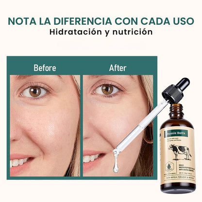 Aussie Betta - Suero de sebo con micropéptidos dorados - OFERTA 2X1