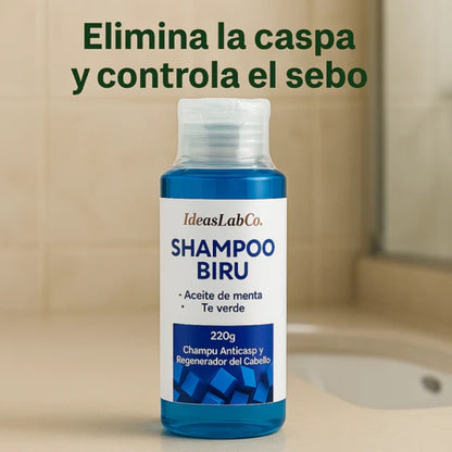 Shampoo Biru™ Anticaspa con Menta y Té Verde
