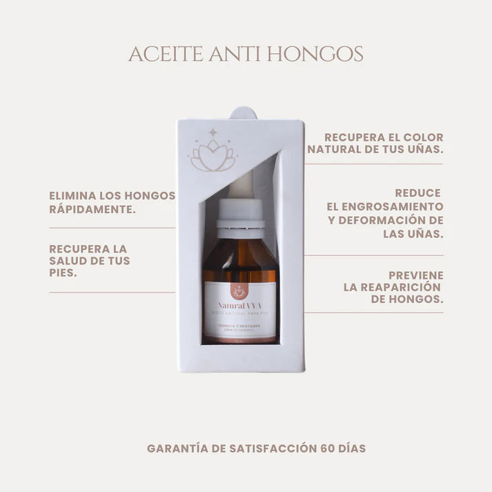 Aceite Antihongos para PIES - 30ml - OFERTA 2X1 SOLO POR ESTE MES