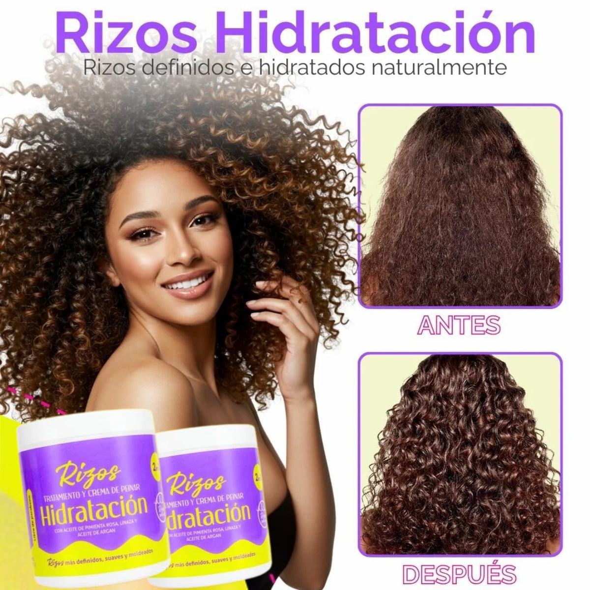 Kerasolis - Crema De Peinar Para Rizos - Oferta 2x1 Solo Por Este Mes