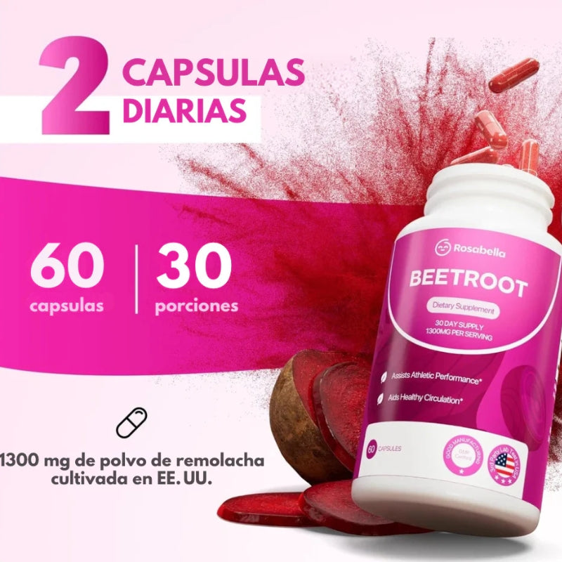BeetVital – Cápsulas de Remolacha para el Bienestar Diario - OFERTA 2X1