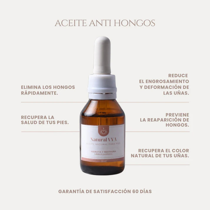 Aceite Antihongos para PIES - 30ml - OFERTA 2X1 SOLO POR ESTE MES