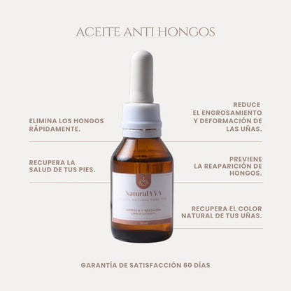 Aceite Antihongos para PIES - 30ml - OFERTA 2X1 SOLO POR ESTE MES