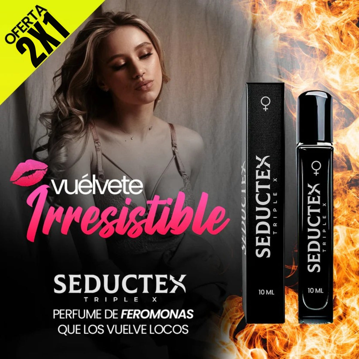 Seductex® Perfume con Feromonas Mujer - Oferta Solo Por Este Mes