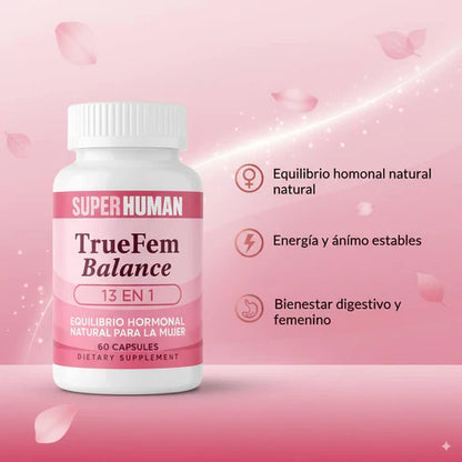 TrueFem – Cápsulas para el Equilibrio Hormonal y Bienestar Femenino - OFERTA 2X1