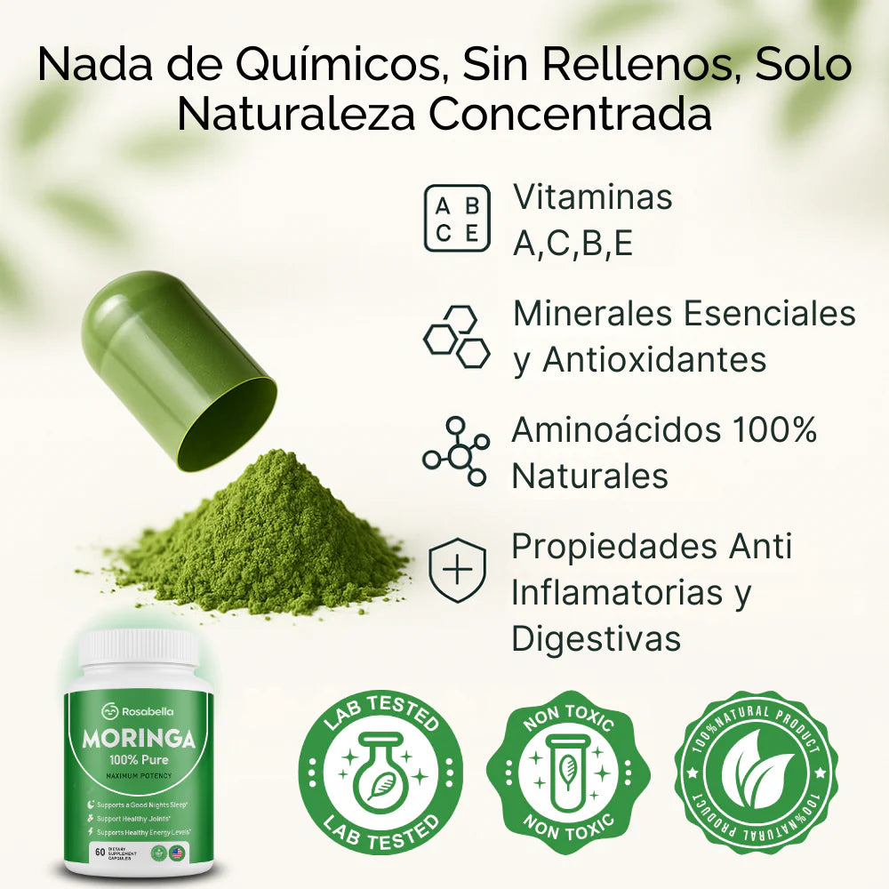 Rosabella Moringa™ - Recupera tu Vitalidad - OFERTA 2X1.