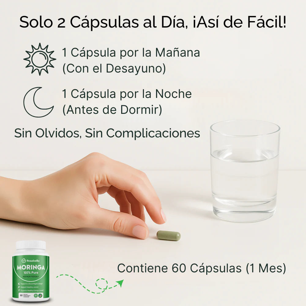 Rosabella Moringa™ - Recupera tu Vitalidad - OFERTA 2X1.