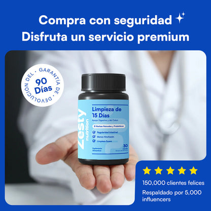 Zesty - Capsulas Limpieza de 15 Días - Oferta 2X1