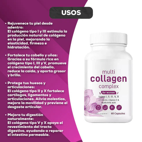 Capsulas Multi Collageno - Belleza y Bienestar