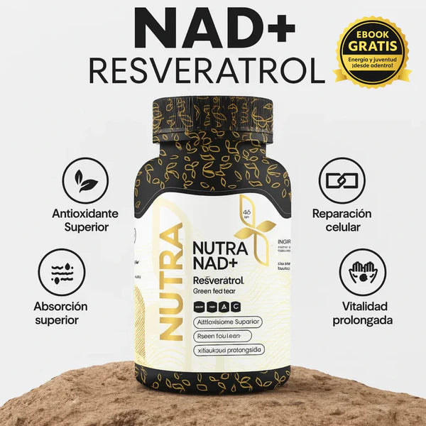 NAD + Resveratrol - Capsulas de reparación celular - OFERTA 2X1.