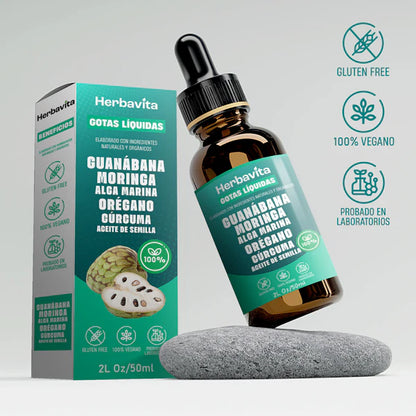 Herbavita | Gotas 100% orgánicas de Guanábana