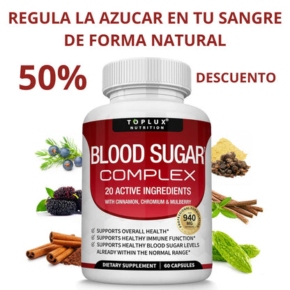 Blood Sugar – regula tus niveles de azúcar y mejora tu energía - OFERTA 2X1