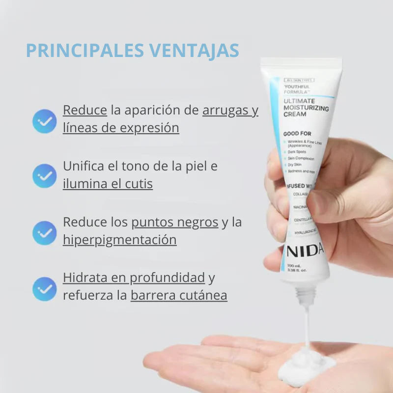 Crema NIDA Fórmula Hidratante® - OFERTA 2x1 Solo Por Este Mes