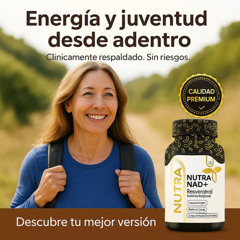 NAD + Resveratrol - Capsulas de reparación celular - OFERTA 2X1.
