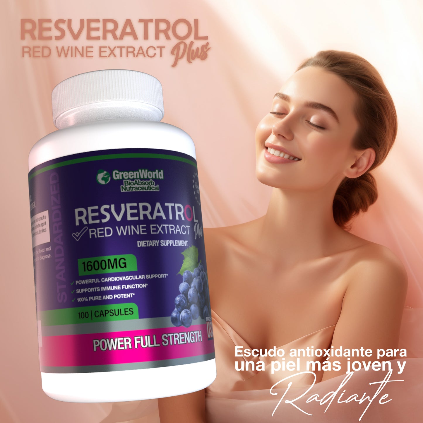 Reverastrol en Capsulas Antioxidante Poderoso - OFERTA 2x1