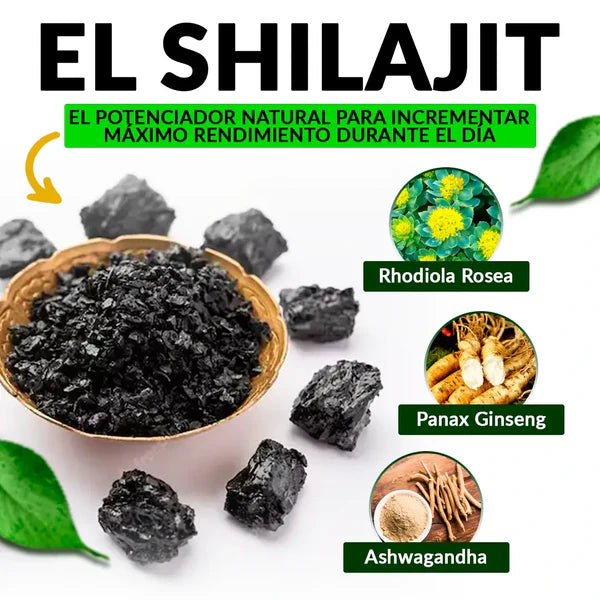 8 en 1 Cápsulas - Shilajit Ashwagandha y Ginseng - OFERTA 2X1